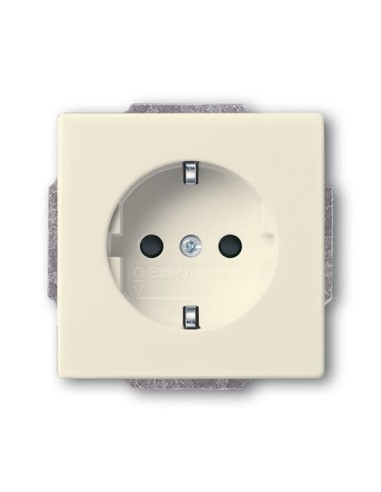 20 EUCKS-82-500^GNIAZDO SCHUKO Z PRZESŁONAMI Z SZYBKOZŁĄCZAMI. Z UZIEMIENIEM 2P+E. -FUTURE-KREMOWY