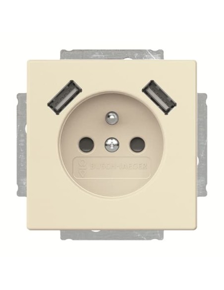 20 MUCB2USB-82-500^Gnazdo 230V z ładowarką 2x USB