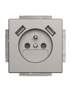 20 MUCB2USB-83-500^Gnazdo 230V z ładowarką 2x USB