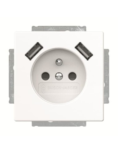 20 MUCB2USB-84-500^Gnazdo 230V z ładowarką 2x USB