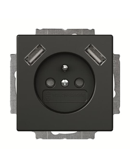 20 MUCB2USB-885-500^Gnazdo 230V z ładowarką 2x USB