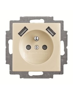 20 MUCB2USB-92-507^Gnazdo 230V z ładowarką 2x USB