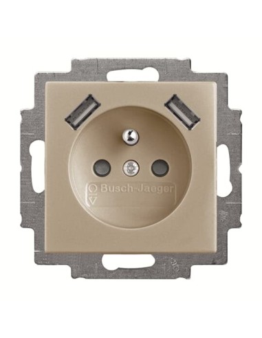 20 MUCB2USB-93-507^Gnazdo 230V z ładowarką 2x USB