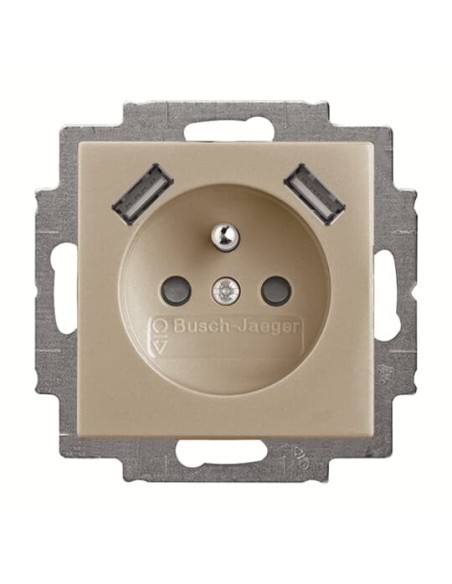 20 MUCB2USB-93-507^Gnazdo 230V z ładowarką 2x USB