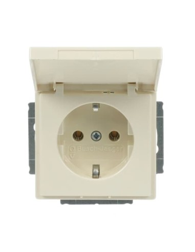 20 EUK-82^GNIAZDO SCHUKO Z KLAPKĄ BLOKADA KLAPKI W POZYCJI OTWARTEJ. -CARATSOLOFUTURE-KOŚĆ SŁONIOWA