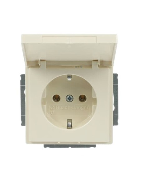 20 EUK-82^GNIAZDO SCHUKO Z KLAPKĄ BLOKADA KLAPKI W POZYCJI OTWARTEJ. -CARATSOLOFUTURE-KOŚĆ SŁONIOWA