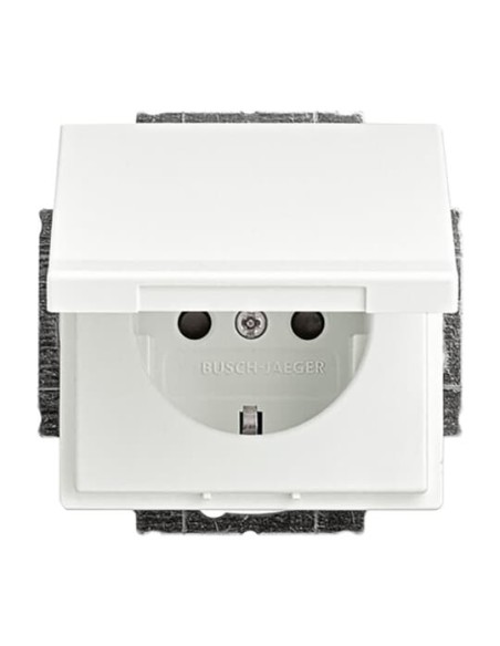 20 EUKB-884^Gniazdko SCHUKO z klapką