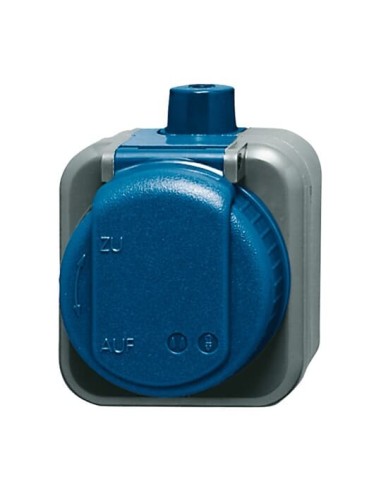 2300 EWDI^GNIAZDO SCHUKO Z UZIEMIENIEM 2P+E OBUDOWA WYSOKOUDAROWA DLA UTRUDNIONYCH WARUNKÓW STOPIEŃ OCHRONY: IP 66. -BUSCH-DURO