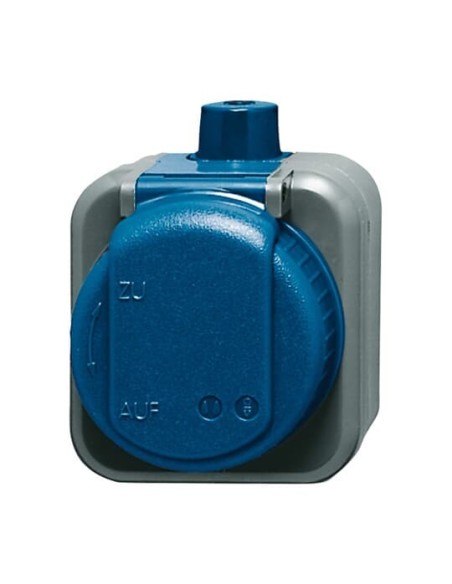 2300 EWDI^GNIAZDO SCHUKO Z UZIEMIENIEM 2P+E OBUDOWA WYSOKOUDAROWA DLA UTRUDNIONYCH WARUNKÓW STOPIEŃ OCHRONY: IP 66. -BUSCH-DURO