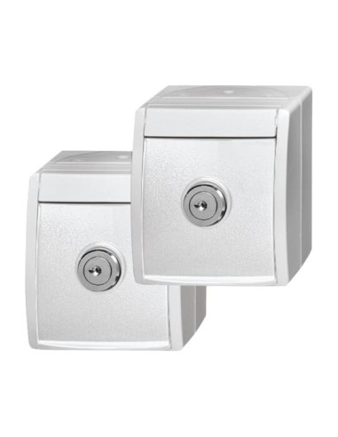 20 20 EWSL-54^ZESTAW DWÓCH GNIAZD SCHUKO Z 2 JEDNORODNYMI ZAMKAMI ZABEZPIECZAJĄCYMI W KLAPKACH I 2 JEDNORODNYMI KLUCZAMI. -OCEAN