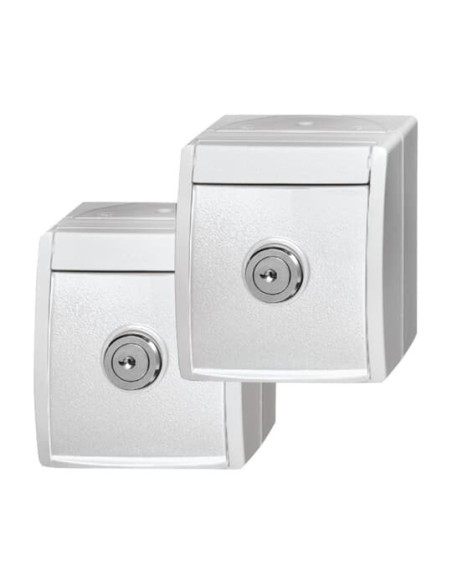 20 20 EWSL-54^ZESTAW DWÓCH GNIAZD SCHUKO Z 2 JEDNORODNYMI ZAMKAMI ZABEZPIECZAJĄCYMI W KLAPKACH I 2 JEDNORODNYMI KLUCZAMI. -OCEAN