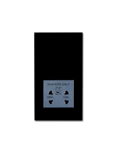 2332 UJBS-885^GNIAZDA DO MASZYNEK DO GOLENIA DO MONTAŻU W PODTYNKOWYCH PUSZKACH MONTAŻOWYCH 3030 I 3031.CZARNY MATOWY