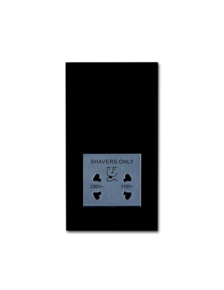 2332 UJBS-885^GNIAZDA DO MASZYNEK DO GOLENIA DO MONTAŻU W PODTYNKOWYCH PUSZKACH MONTAŻOWYCH 3030 I 3031.CZARNY MATOWY