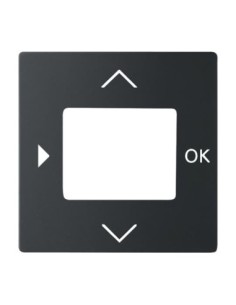 6435-885  pokrywa termostatu TC16-20U  future linear 885 czarny matowy