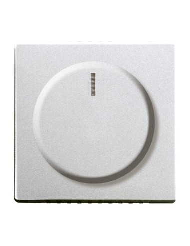 6540-83-102^POKRYWA Z POKRĘTŁEM I LAMPKĄ NEONOWĄ PODWYŻSZONA KONSTRUKCJA. DO ŚCIEMNIACZY BUSCH-DIMMER. -FUTURE-ALUMINIOWO SREBRN