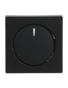 6540-885-102^POKRYWA Z POKRĘTŁEM I LAMPKĄ NEONOWĄ PODWYŻSZONA KONSTRUKCJA. DO ŚCIEMNIACZY BUSCH-DIMMER. -FUTURE-CZARNY MATOWY