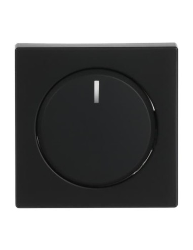 6540-885-102^POKRYWA Z POKRĘTŁEM I LAMPKĄ NEONOWĄ PODWYŻSZONA KONSTRUKCJA. DO ŚCIEMNIACZY BUSCH-DIMMER. -FUTURE-CZARNY MATOWY