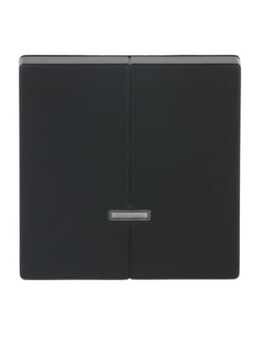 6545-885^ELEMENT OBSŁUGI Z LAMPKĄ NEONOWĄ. DO ŚCIEMNIACZA ŚWIECZNIKOWEGO Z PAMIĘCIĄ 6565 U. -FUTURE-CZARNY MATOWY