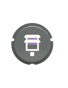 SBB-N2GR  przycisk do sensora f@h sym. żaluzja  Zenit szary