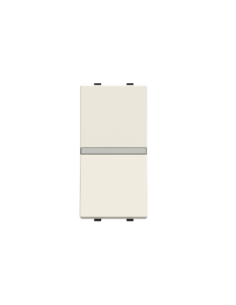 N2101.2BL  łącznik pojedynczy dwubiegunowy b.śrub. 1M  Zenit White