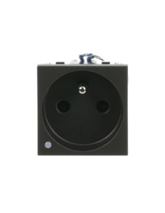 R2287.8 AN Gniazdo z bolcem z diodą - 2M - Antracyt