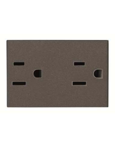 N2328 AN  gniazdo nema podwójne 3M  Zenit Anthracite