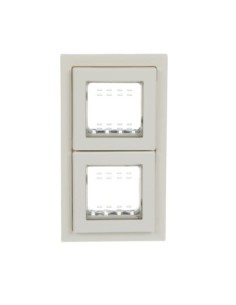 N3272 BL  ramka natynkowa IP55 podwójna Zenit  White