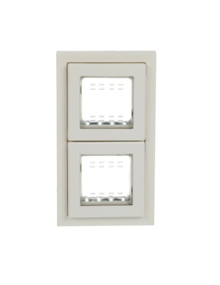 N3272 BL  ramka natynkowa IP55 podwójna Zenit  White