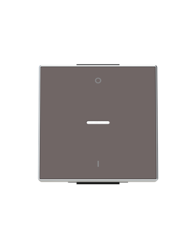 8501.4 TP^KLAWISZ Z OKIENKIEM I SYMBOLEM ON OFF1-KROTNY Taupé