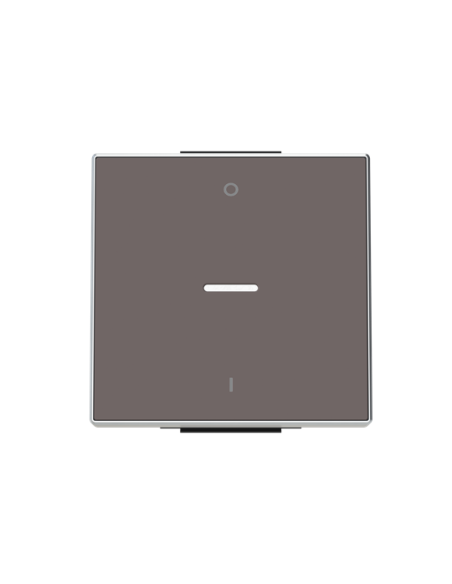 8501.4 TP^KLAWISZ Z OKIENKIEM I SYMBOLEM ON OFF1-KROTNY Taupé