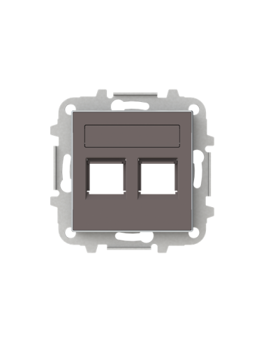 8518.2 TP^POKRYWA GNIAZDA RJ122-KROTNA Taupé