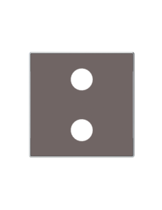 8555.2 TP^POKRYWA GNIAZDA 2RCA Taupé