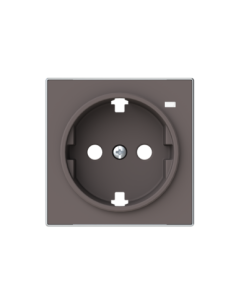 8588.8 TP^POKRYWA GNIAZDA SCHUKO Z OKIENKIEM Taupé