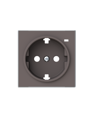 8588.8 TP^POKRYWA GNIAZDA SCHUKO Z OKIENKIEM Taupé