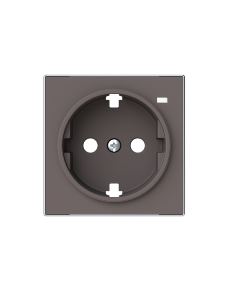 8588.8 TP^POKRYWA GNIAZDA SCHUKO Z OKIENKIEM Taupé