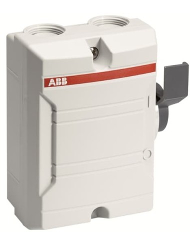 BW225WDP Rozłącznik w obudowie plastikowej 2-bieg 25A IP65 napęd boczny jasnoszara obudowa z jasnoszarą pokrywą membranow