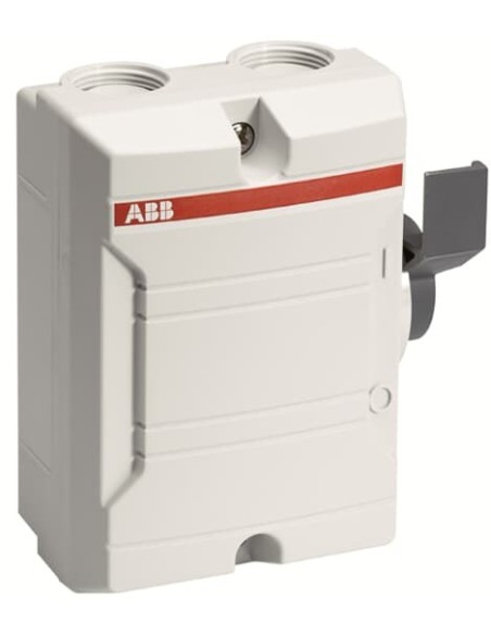 BW225WDP Rozłącznik w obudowie plastikowej 2-bieg 25A IP65 napęd boczny jasnoszara obudowa z jasnoszarą pokrywą membranow