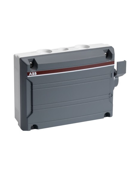 BW640TPN Rozłącznik w obudowie plastikowej 6-bieg 40A IP65 napęd boczny jasnoszara obudowa z ciemnoszarą pokrywą membrano