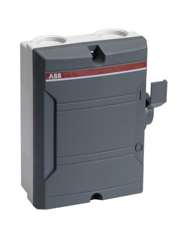 BWS425TPSN Rozłącznik bezpieczeństwa w obudowie plastikowej 4-bieg 25A (AC23 11kW) IP65 napęd boczny jasnoszara obudowa z