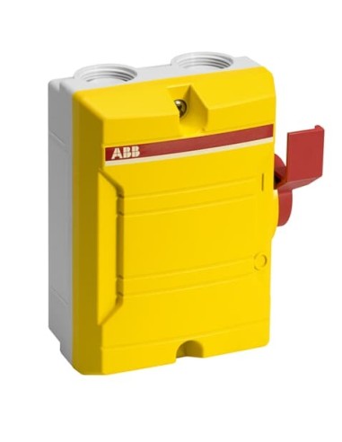 BWS416YTPSN Rozłącznik bezpieczeństwa w obudowie plastikowej 4-bieg 16A (AC23 7.5kW) IP65 napęd boczny jasnoszara obudowa