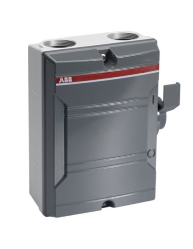 LBAS325TPN Rozłącznik bezpieczeństwa w obudowie aluminiowej 3-bieg 25A (AC23 11kW) IP65 napęd boczny jasnoszara obudowa z