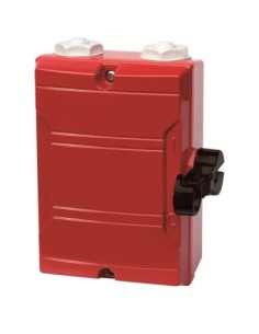 KSF325TPNNO Rozłącznik pożarowy w czerwonej obudowie z aluminiowej 3-bieg 25A IP65 napęd z przodu membranowe zaślepki kablo