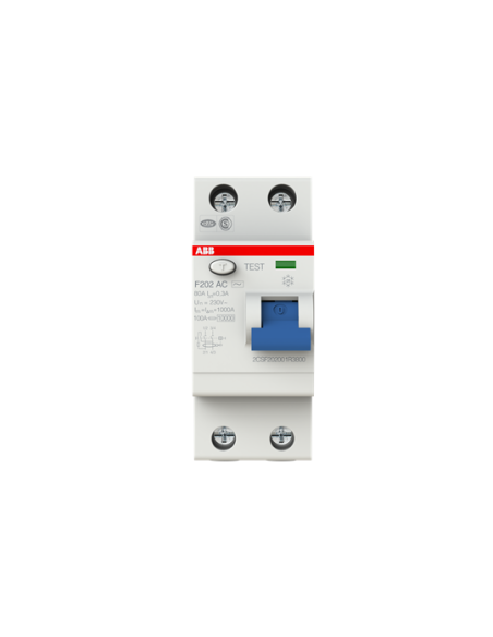 F202 AC-80 0.3 wyłącznik różnicowo-prądowy  2P  AC  80A  300mA  bezzwłoczny