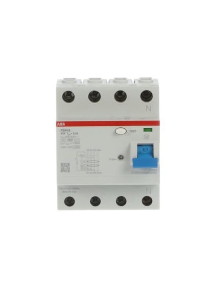 F204 AC-25 0.1 wyłącznik różnicowo-prądowy  4P  AC  25A  100mA  bezzwłoczny