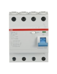 F204 AC-40 0.3 wyłącznik różnicowo-prądowy  4P  AC  40A  300mA  bezzwłoczny