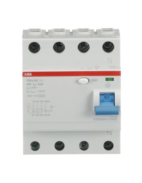 F204 AC-40 0.3 wyłącznik różnicowo-prądowy  4P  AC  40A  300mA  bezzwłoczny