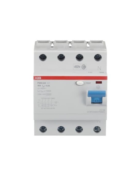 F204 AC-80 0.3 wyłącznik różnicowo-prądowy  4P  AC  80A  300mA  bezzwłoczny