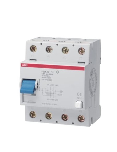F204 AC-125 0.3 wyłącznik różnicowo-prądowy  4P  AC  125A  300mA  bezzwłoczny