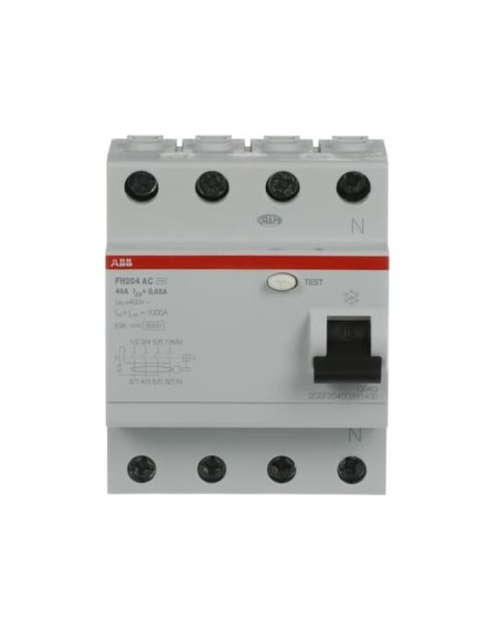 FH204 AC-40 0.03 wyłącznik różnicowo-prądowy  4P  AC  40A  30mA  bezzwłoczny