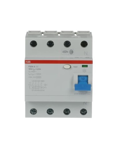 F204 A-100 0.03 wyłącznik różnicowo-prądowy  4P  A  100A  30mA  bezzwłoczny